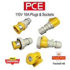 110v Plug Socket 16A 32A PCE 2P+E 3P+E IP44 Motor Control Site Electric Power