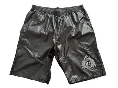 Cesare Paciotti 4US Glanzshorts Sexy Shiny Nylon Shorts black IT52 Wetlook New !