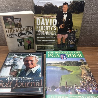 Golf Books Lot of 4 Famous golfers, events, golf History Ryder Cup PGA Majors
