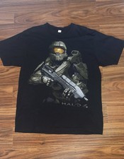Vintage 2000s Y2K Halo 4 Master Chief Graphic T-Shirt size XL