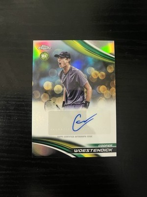 Cooper Woestendick 2025 Topps Chrome Tennis Refractor Auto RC