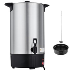Uimoso Commercial Coffee Urn 100 Cup Hot Drink Dispenser 15 L Stainless Steel