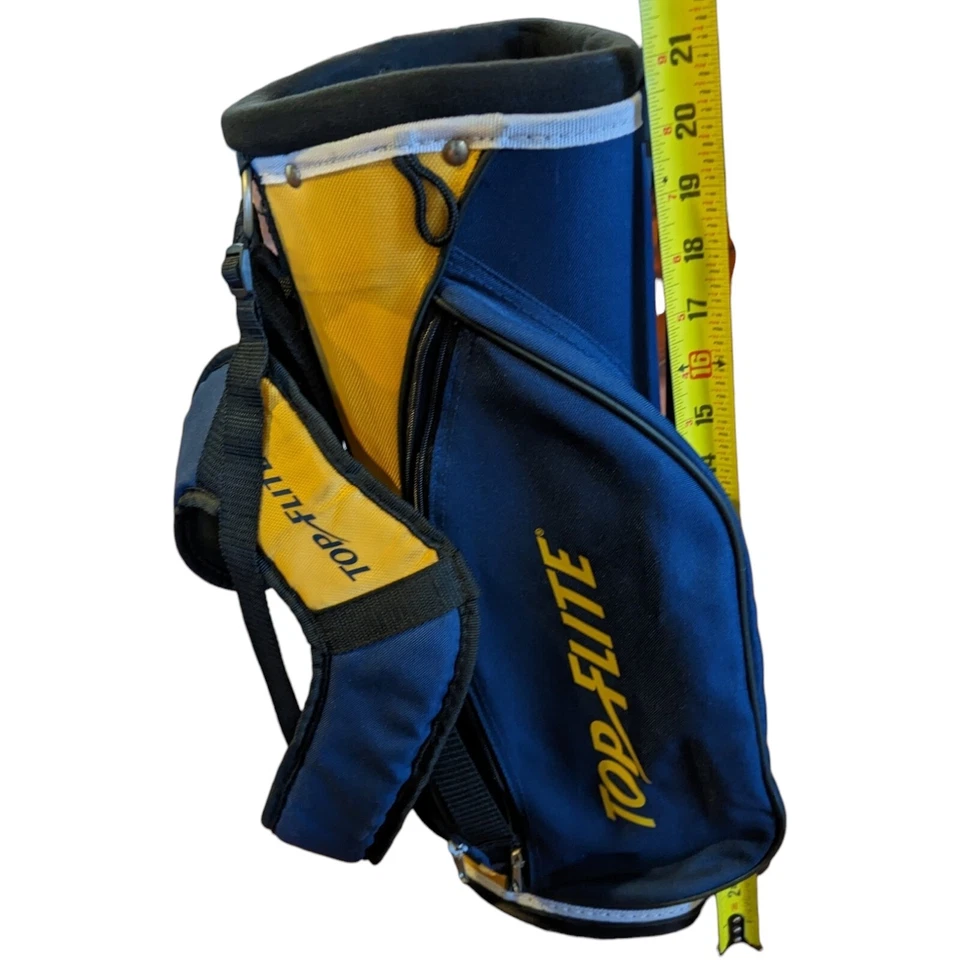 Kids Golf Bag Backpack Straps Top Flight XLj Junior Youth Blue Easy Carry - Image 4 of 4