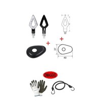 FüR Yamaha Fz 750 2 Pfeile Led- + 4 Adapter Moto Yamaha Verkleidete