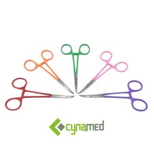 Cynamed Dissecting Hemostatic Mosquito Forceps, 5.5", Curved, Color Options  