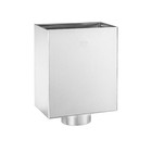 Titanzink Wasserfangkasten klein Rinnenkasten Rinnenkessel 200x245x150mm Ø80mm