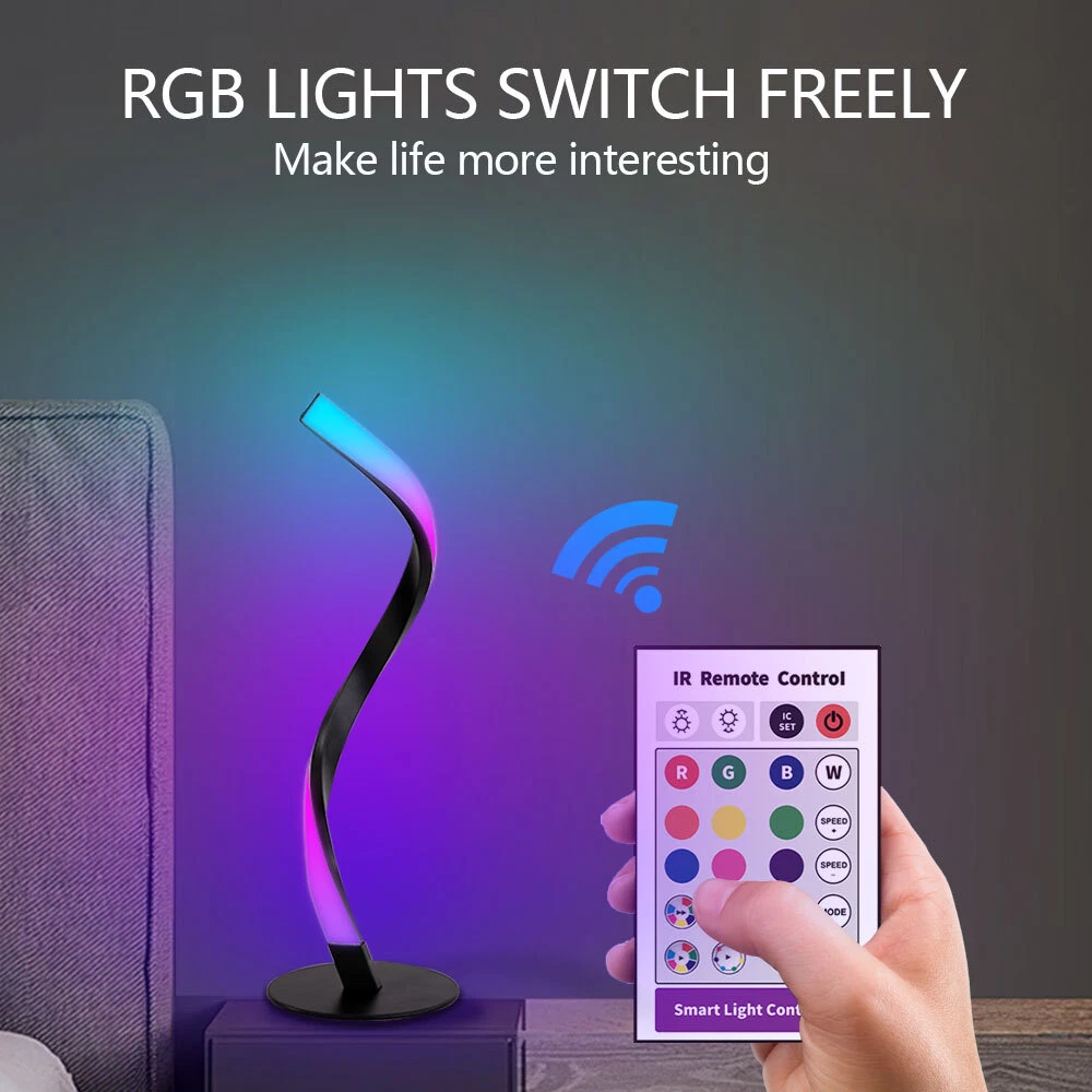 Led rgb top table lamp