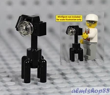 LEGO - Black Camera w/ Tripod - Minifigure Tool Accessory Handheld Tourist Photo