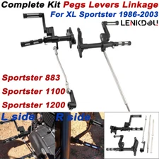 Forward Control Pegs Levers Linkage Kit For Harley Sportster 1200 XL883 XL 1100