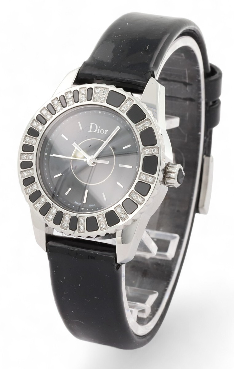 Christian DIOR Christal Diamond & Black Sapphire Bezel