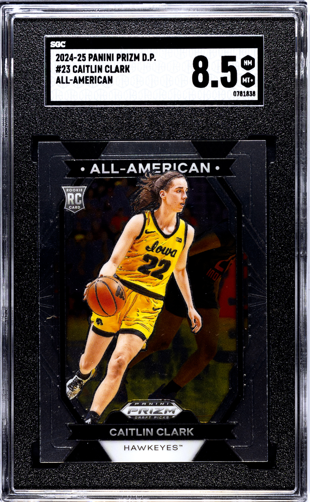 2024-25 Panini Prizm Draft Picks #23 Caitlin Clark All-American SGC 8.5 Graded Rookie Card