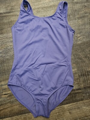 Bloch Girls Leotard, Sleeveless, Purple, Sz 8-10