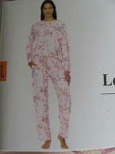 Flora Nikrooz 2 Piece Long Sleeve  Pants Pajama Set-Blush Botanical-Sze 2XL-NWT