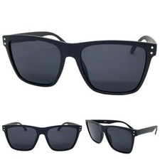 Mens Biker Motorcycle Gangster Hardcore Hip Hop SUNGLASSES Black Frame Dark Lens