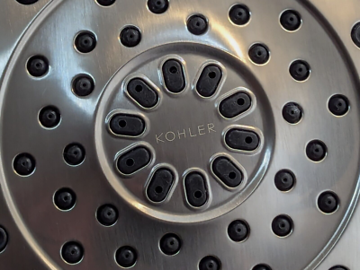 #ad #ad KOHLER Brushed Nickel 5 1 2quot; Round Replacement Shower Head 3 Sprays New $19.99