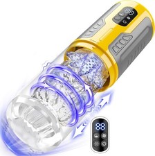 Male Masturbaters Automatic HandsFree Thrusting Cup Rotating Stroker Men Sex Toy