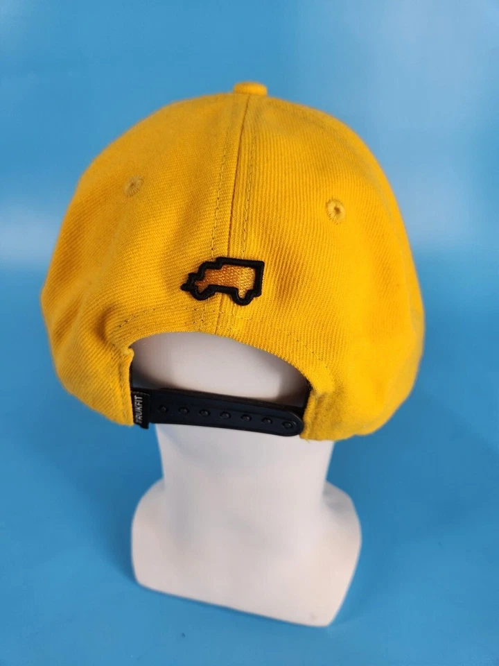 Chapéu Trukfit amarelo bordado com estampa de chita - Imagem 2 de 3
