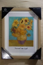 Empty Spaces Vincent Van Gogh "Sunflowers (F455)" Framed Art Under Glass TikTok