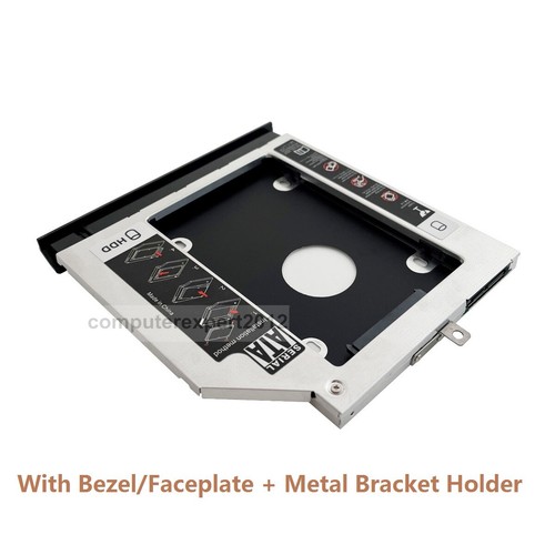 with Bezel 2nd HDD SSD Hard Drive Caddy Frame for Lenovo XiaoXin IdeaPad 310 510 - Afbeelding 3 van 7