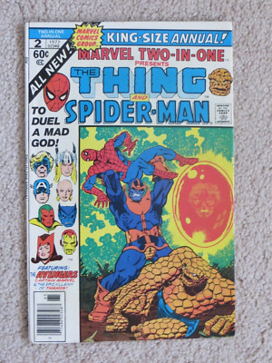 Marvel Comics 1977 Marvel Two-in-One Annual 2 - Avengers Thing Spider-man Thanos