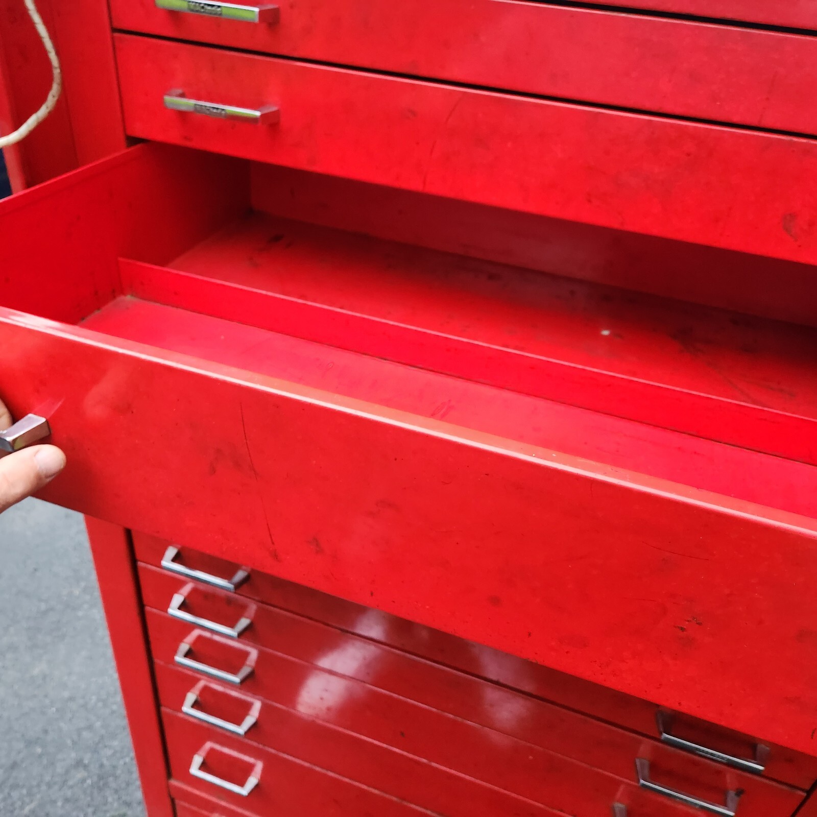 Vintage 1980's Large MAC rolling mechanics tools toolbox with radio and keys eBay