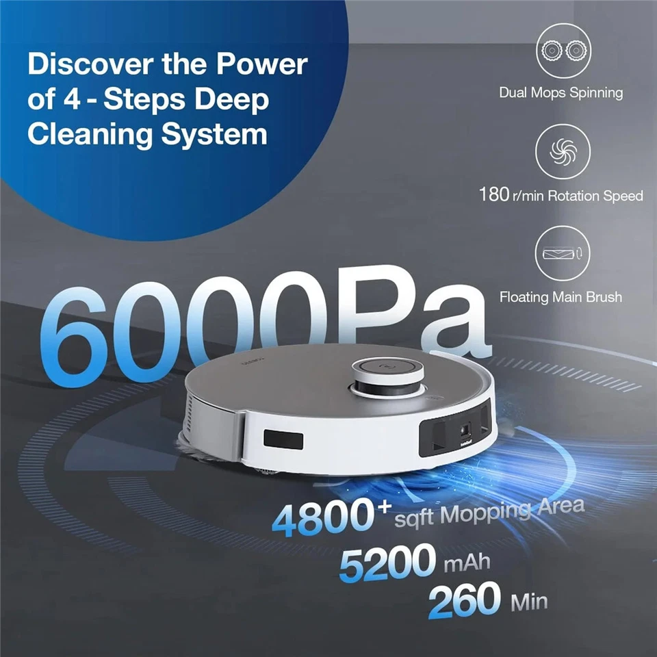 ECOVACS DEEBOT T20 Omni Robot All in One Vacuum and Mop YIKO Voice Assistant NEW - Image 4 of 4