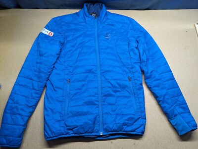 Bjorn Daehlie Mens Ski Jacket Size S Full Zip Sparebank Winter Sport Blue Small