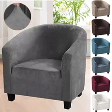 Club Chair Cover Stretch Armchair Slipcover Bar Living Room Tub Protector Cover