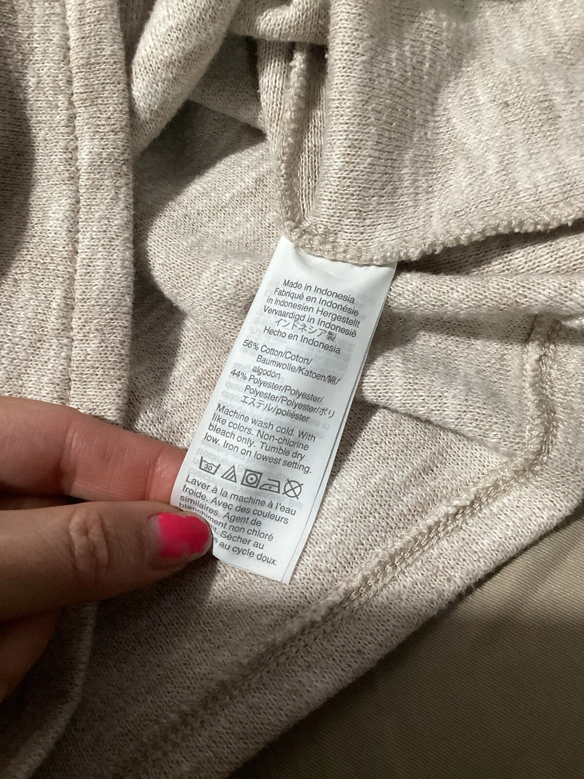 OFF WHITE Felpa Madewell finta crema collo manica a bolle misto cotone XXS