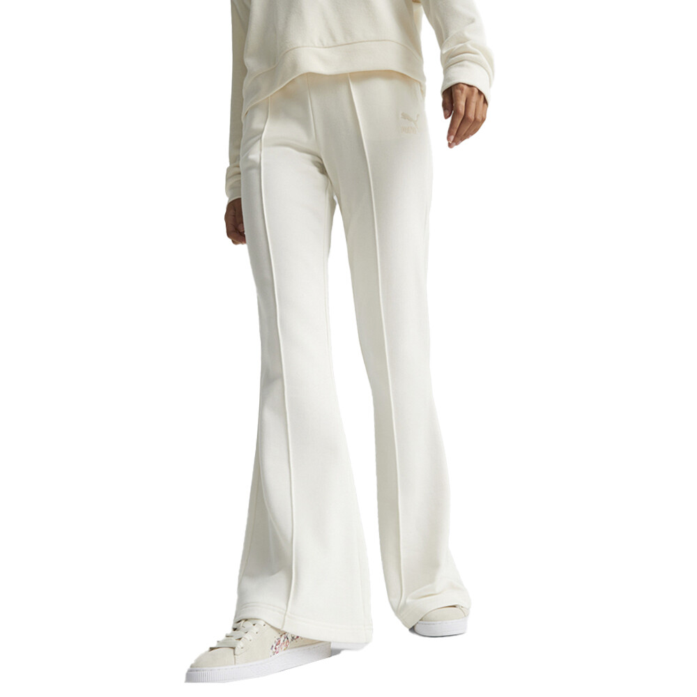 Классические расклешенные брюки Puma Женские белоснежные повседневные спортивные брюки 53805999