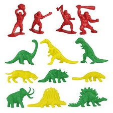 TimMee Processed Plastic Prehistoric Dinosaur Caveman Tim Mee Dino Figures USA