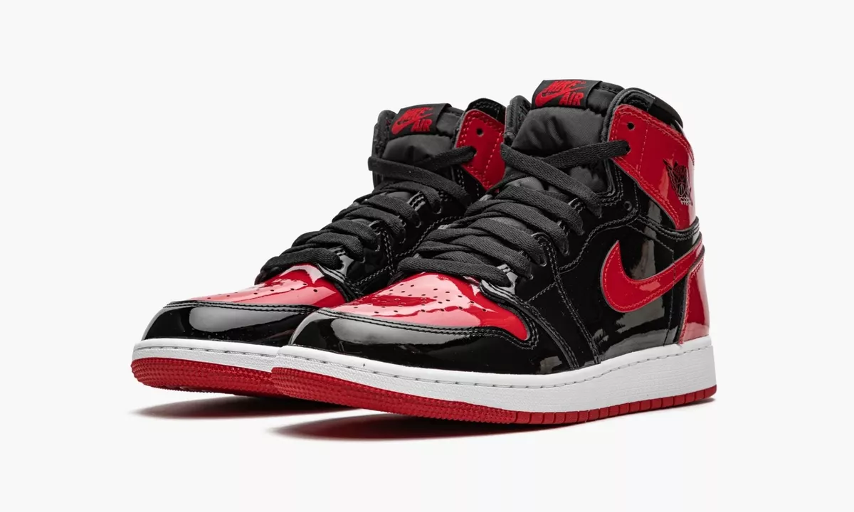 NIKE AIR JORDAN 1 HIGH OG GS PATENT BRED