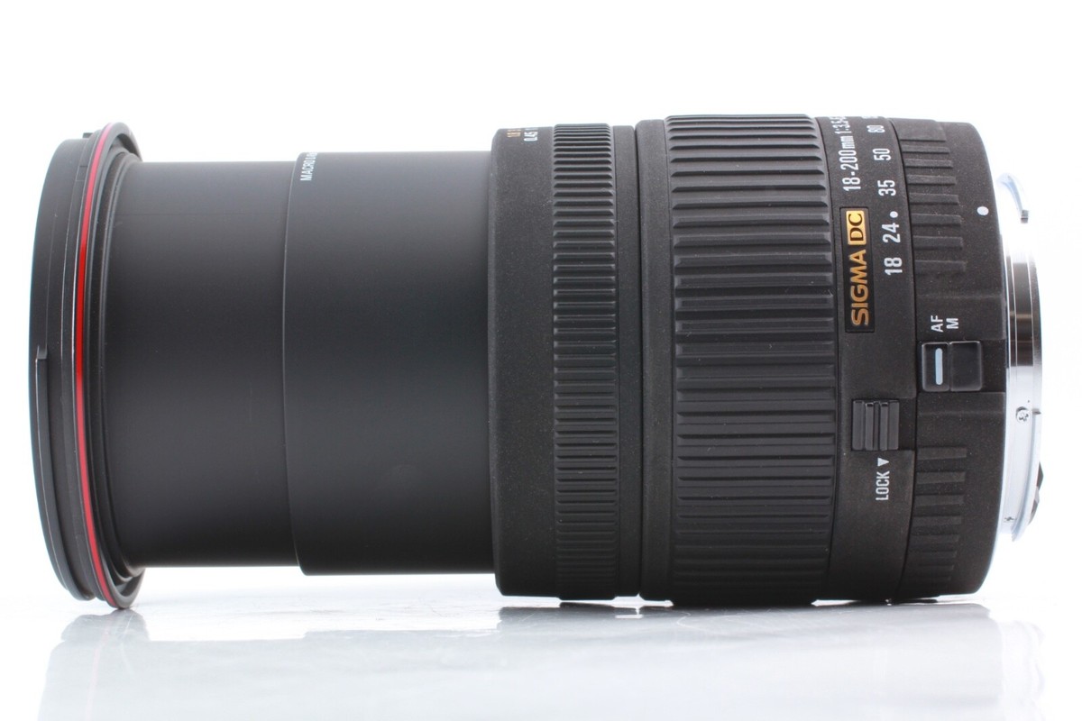SIGMA ZOOM 18-200mm 1:3.5-6.3 DC （良品） Mint】 Sigma Zoom 18-200mm F/3.5-6.3 DC AF Lens For Canon