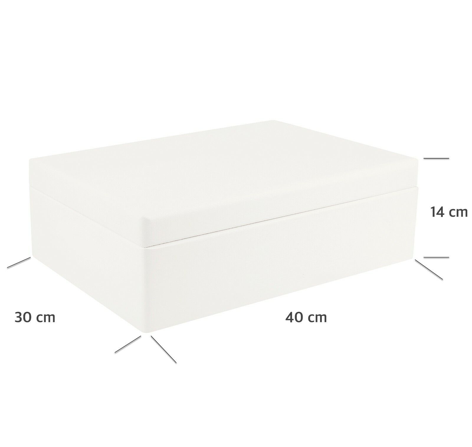 Holzkiste mit Deckel Aufbewahrungsbox Holzbox Allzweckkiste 3 Größen 10 Farben