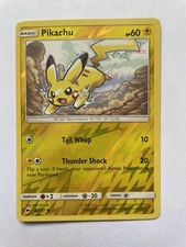 Pikachu 40/147 NM Reverse Holo Sun & Moon Burning Shadows Pokemon TCG