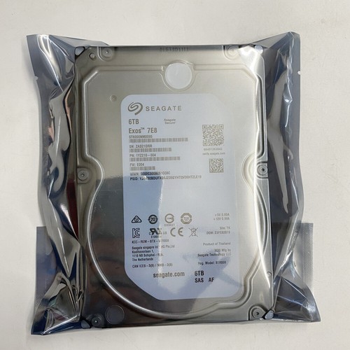 Seagate ST6000NM0095 EXOS Enterprise Festplatte 6 TB 7,2 K SAS 12 Gbit/s 256 MB 3,5 - Bild 1 von 4