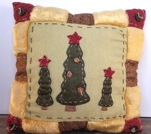 primitive christmas pillows