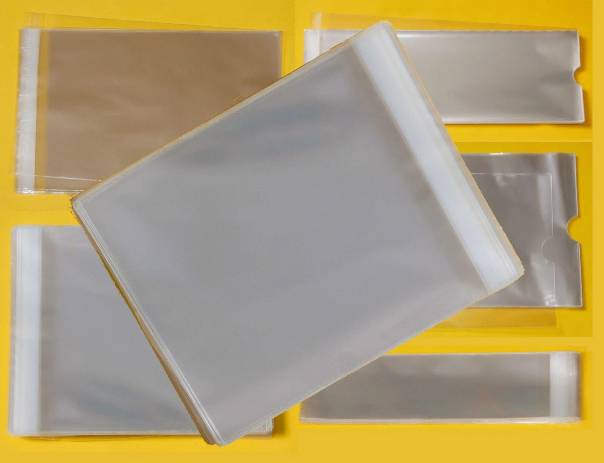 Bolsas para violonchelo de celofán para soportes transparentes de impresiones grandes ✅ tamaño XL auto sellado
