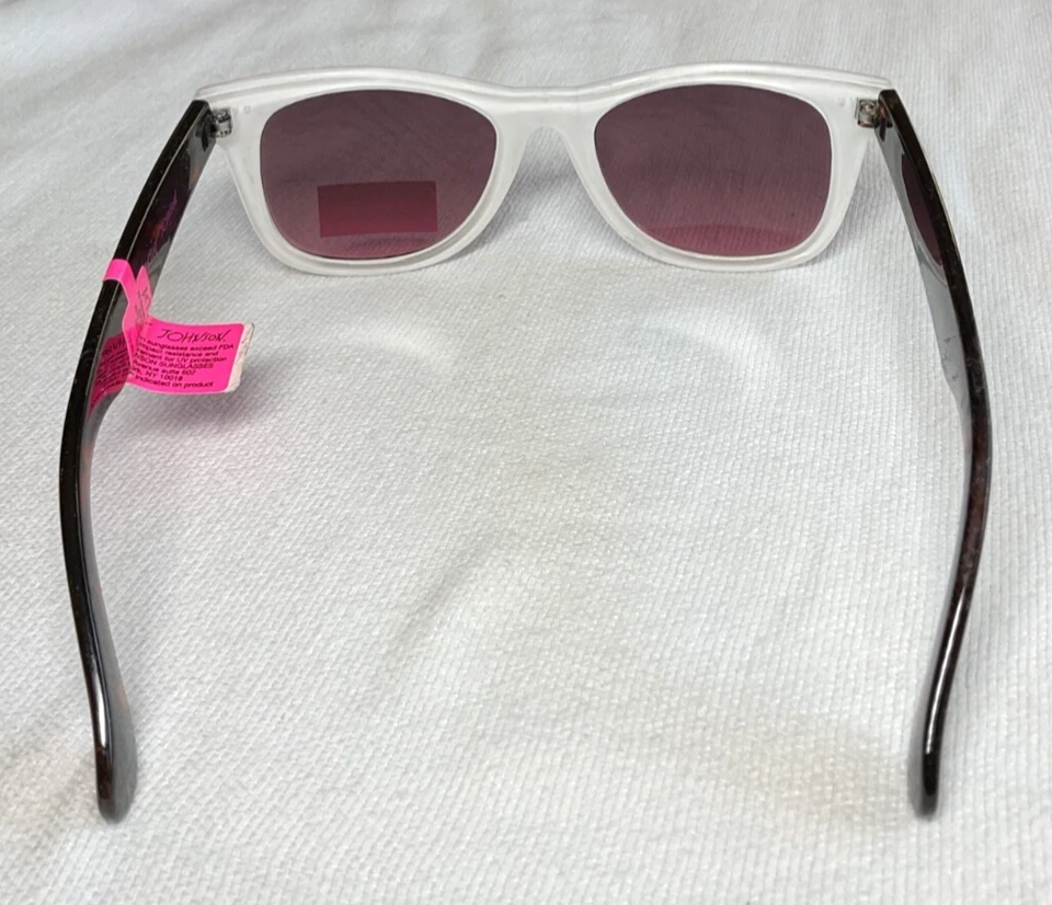 GAFAS DE SOL BETSEY JOHNSON BJ214B BLANCO PÚRPURA TORTUGA NUEVAS CON ETIQUETAS Foto 3 de 3