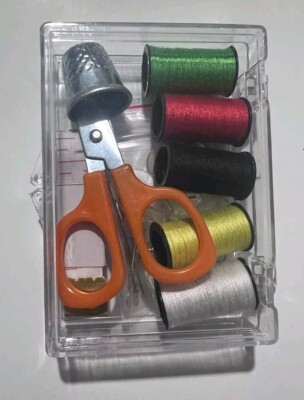 Small Purses Handcraft 17 Pcs Travel Purse Sewing Kit Small with Durable Case Needle Handcraft ...