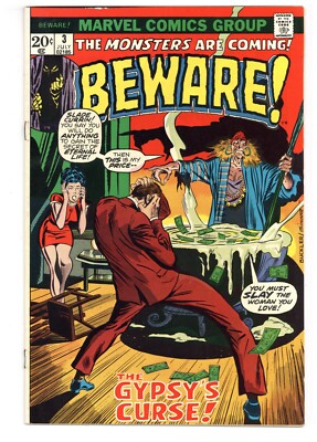 Beware!  # 3    VERY FINE   July 1973   Buckler, Sinnott cover & art   Luster,