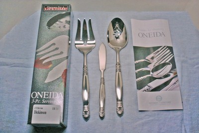 Oneida Dickinson 18/10 Stainless Steel 3 piece Serving Set PRICE REDUCED