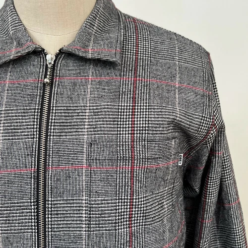 Obey Men's Shirt Jacket Menace Black/White/Red Size M NWT Shepard Fairey image 4