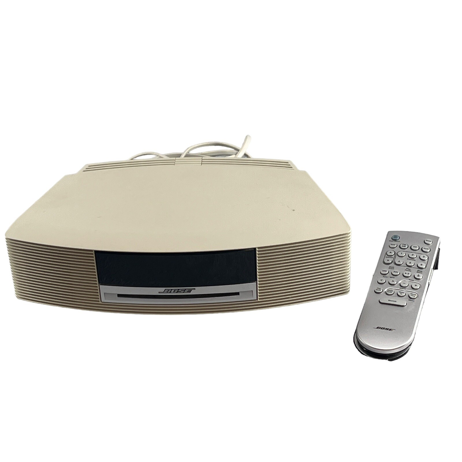 Bose Wave Music System CD Player AM_FM Clock Model AWRCC-2 w/Remote on a  stand