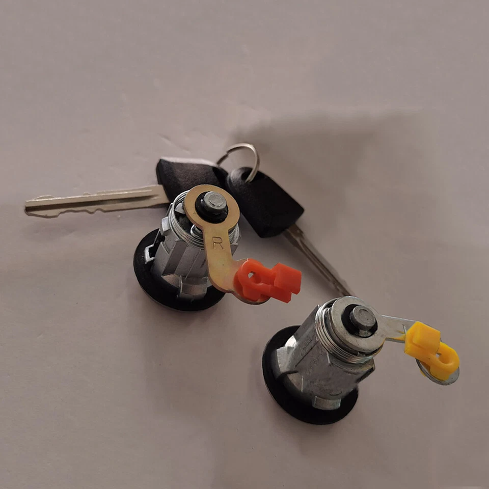 2Pcs Door Lock Set w/ Keys For 1995-2000 Toyota Tercel 69051-16250, 69052-16230 - Imagem 3 de 4