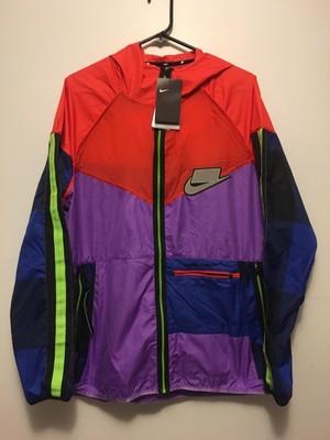 nike running windrunner jacket in multicolour