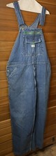 Vintage Liberty Mens 42x30 Rigid Denim Bib Overalls Farmer Carpenter