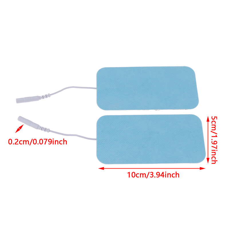 2Pcs Tens Machine Electrode Pad Self Adhesive Electrodes Pad Reuseable