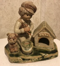 Suzi Long 5" X 5" Gorham Figurine Puppy Home Improvements Ceramic