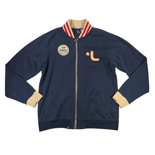 🚨🔥Vintage Honda Racing Long Beach Jacket Blue Patches Lrg